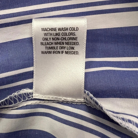 Roz & Ali Sleeveless Blue and White Dress Size 10 - Picture 3 of 10